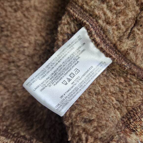 Eddie Bauer Mens Quarter Zip Fleece Pullover Sweater Size Large Brown Outerwear - Picture 9 of 13